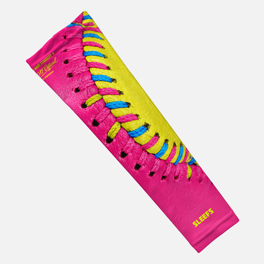 Softball Lace Power Pink Arm Sleeve