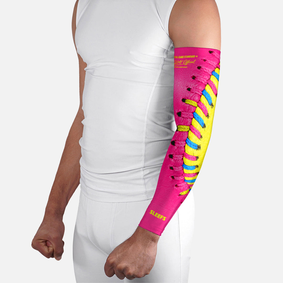 Softball Lace Power Pink Arm Sleeve