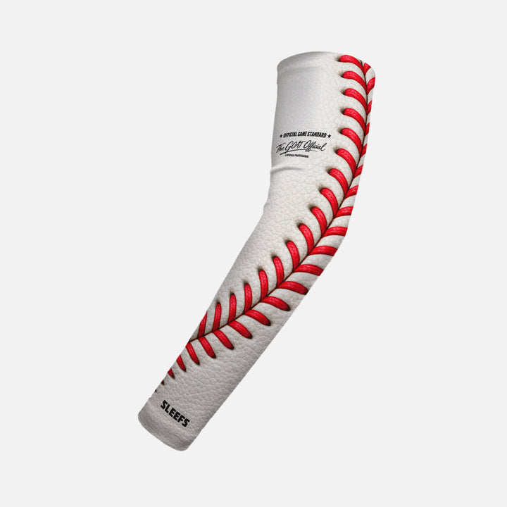 Baseball Lace Pro White Kids Arm Sleeve