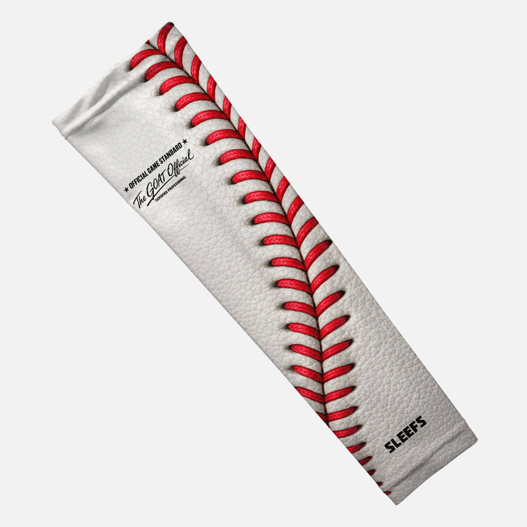 Baseball Lace Pro White Arm Sleeve