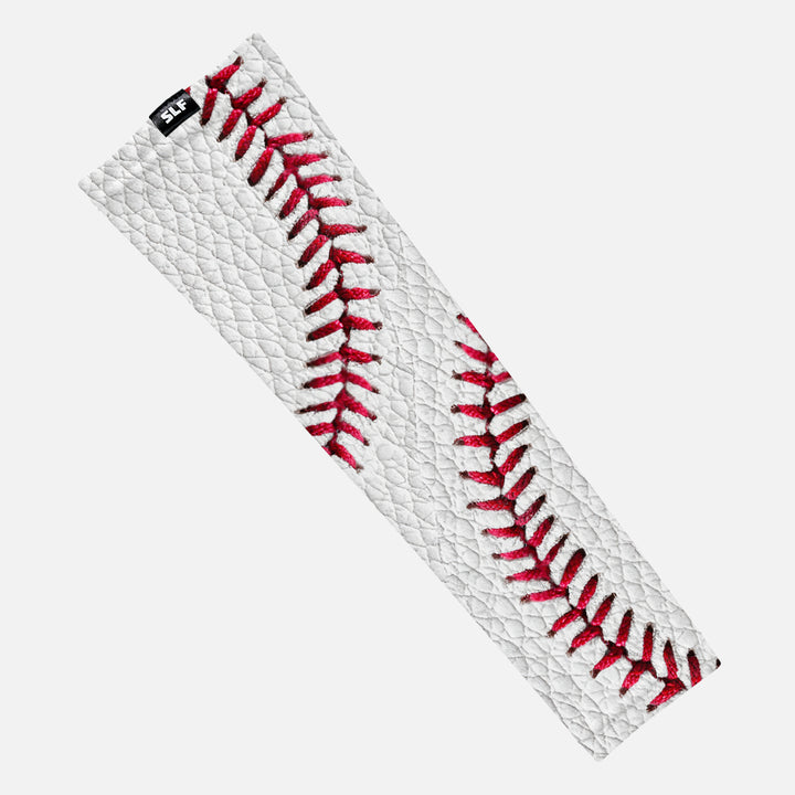 Baseball Lace White Leather Arm Sleeve