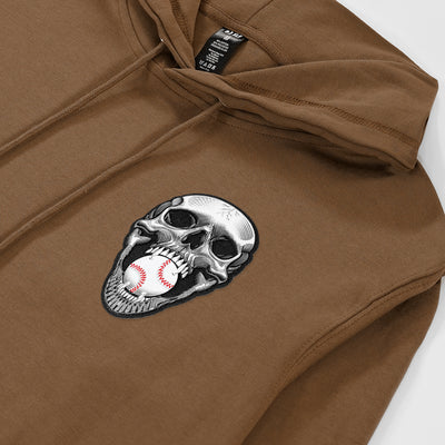Baseball Skull Patch Hoodie