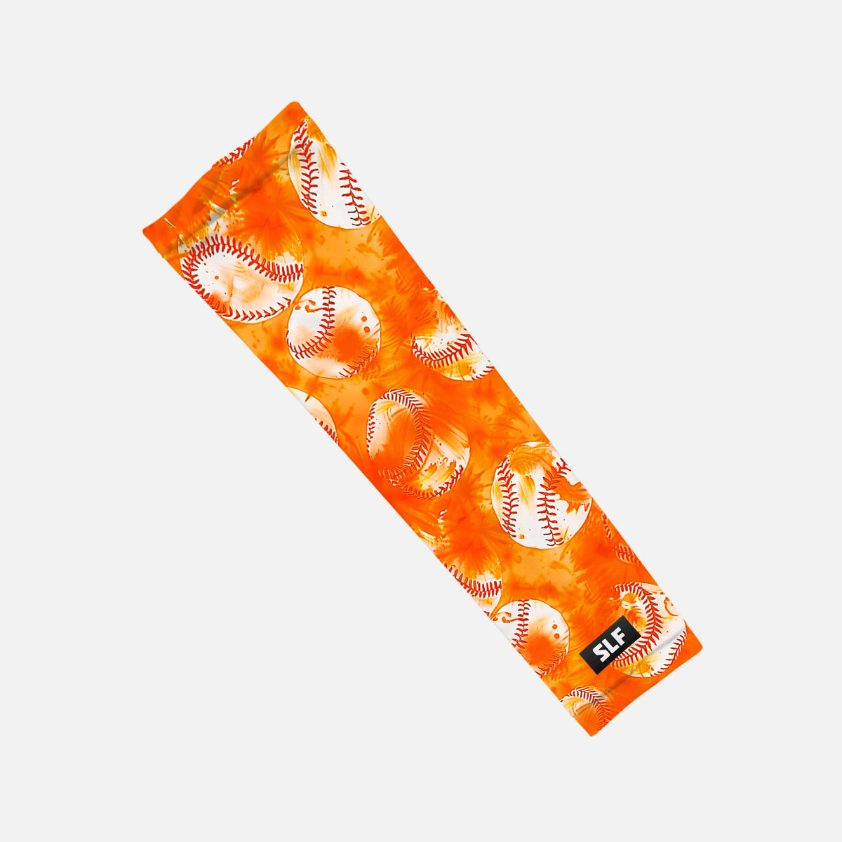 Baseball Tie Dye Orange Kids Arm Sleeve