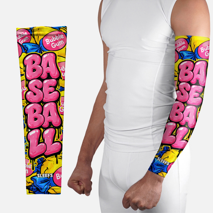 Baseball Bubble Gum Arm Sleeve
