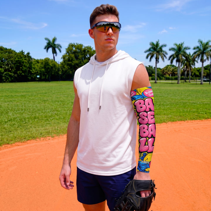 Baseball Bubble Gum Arm Sleeve