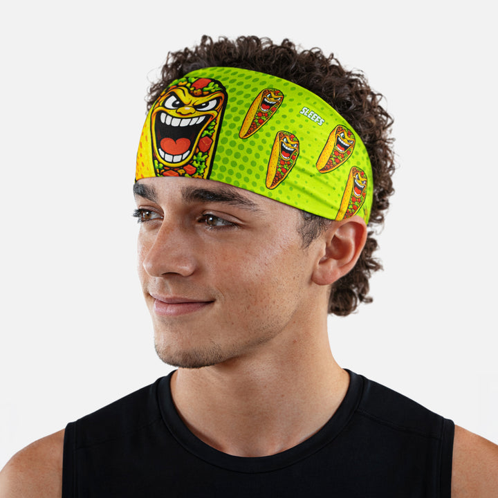 Neon Lime Fiesta Taco Headband