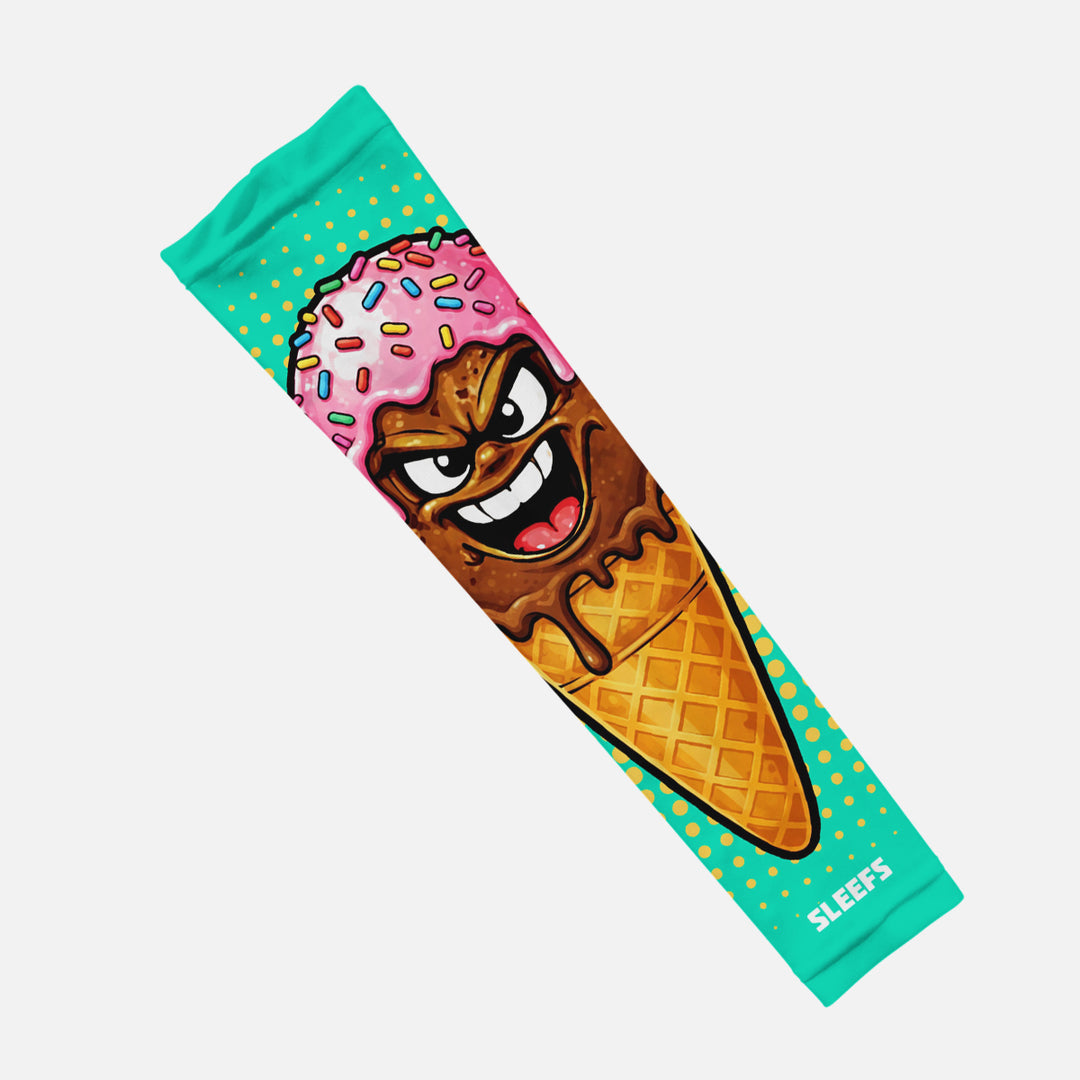 Cool Mint Sprinkle Cone Kids Arm Sleeve