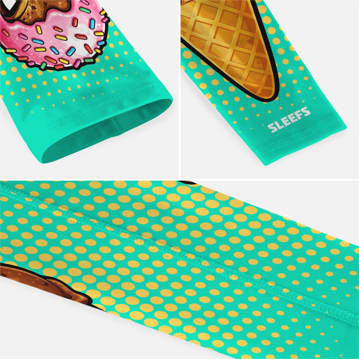 Cool Mint Sprinkle Cone Kids Arm Sleeve