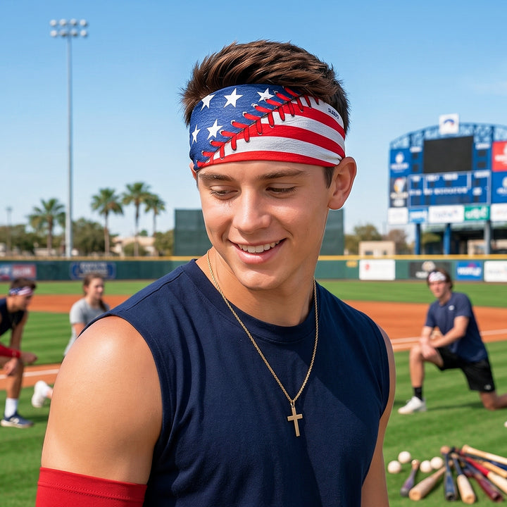 Baseball Lace All-Star USA Headband