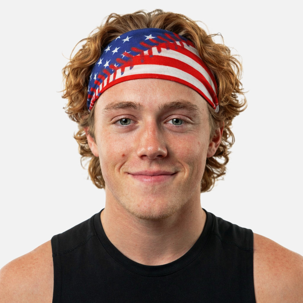 Baseball Lace All-Star USA Headband