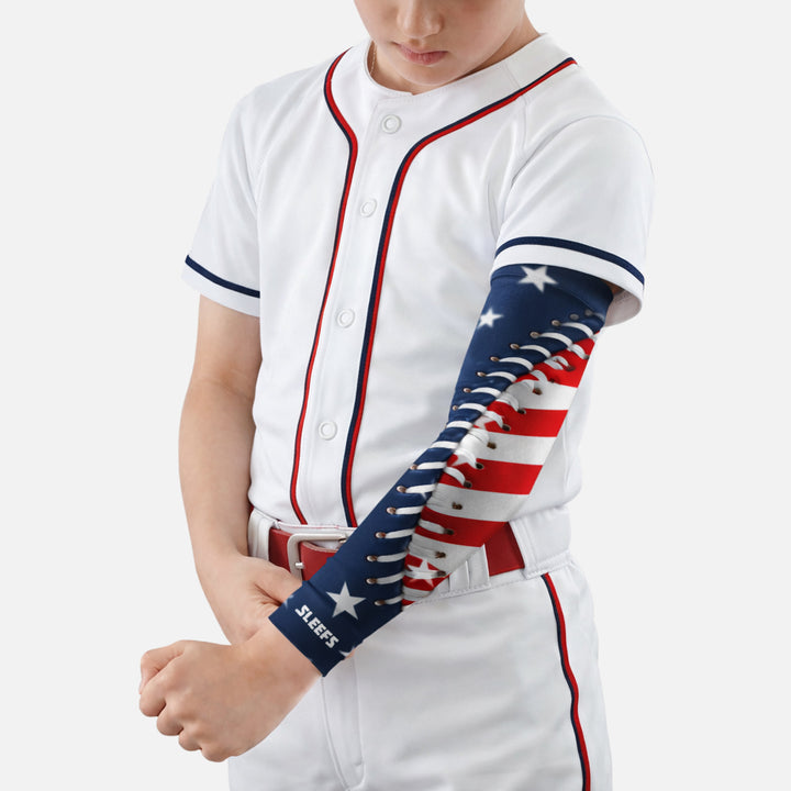 Baseball Lace All-Star USA Kids Arm Sleeve