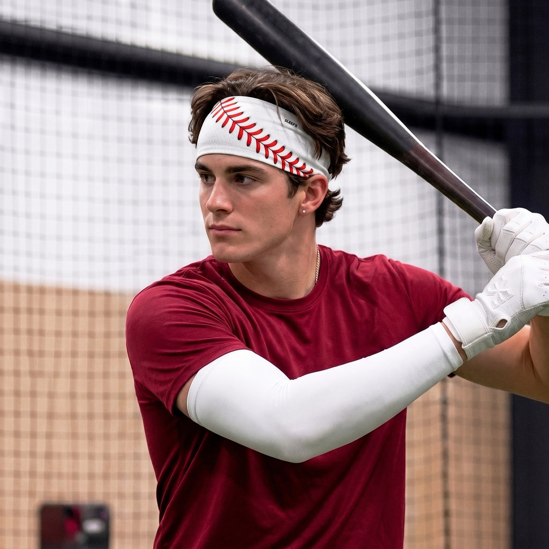 Baseball Lace Pro White Headband