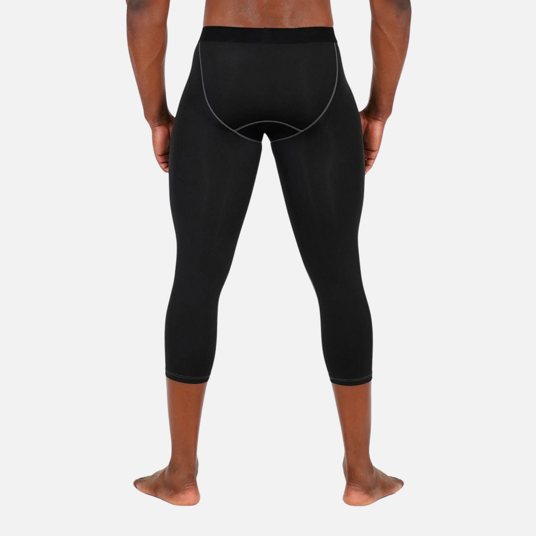 Black 3/4 Tights for men