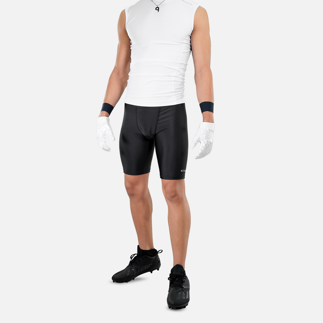 Black 7 on 7 Compression Shorts