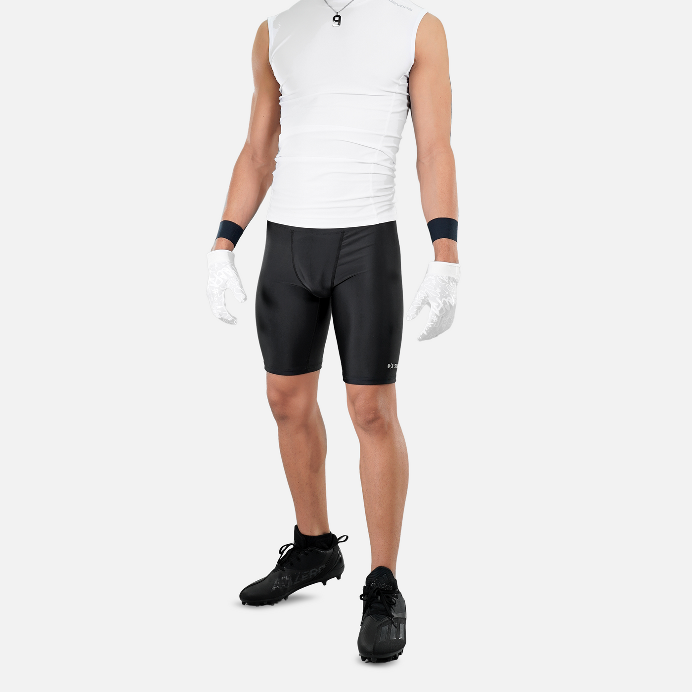 Basic Black 7 on 7 Compression Shorts