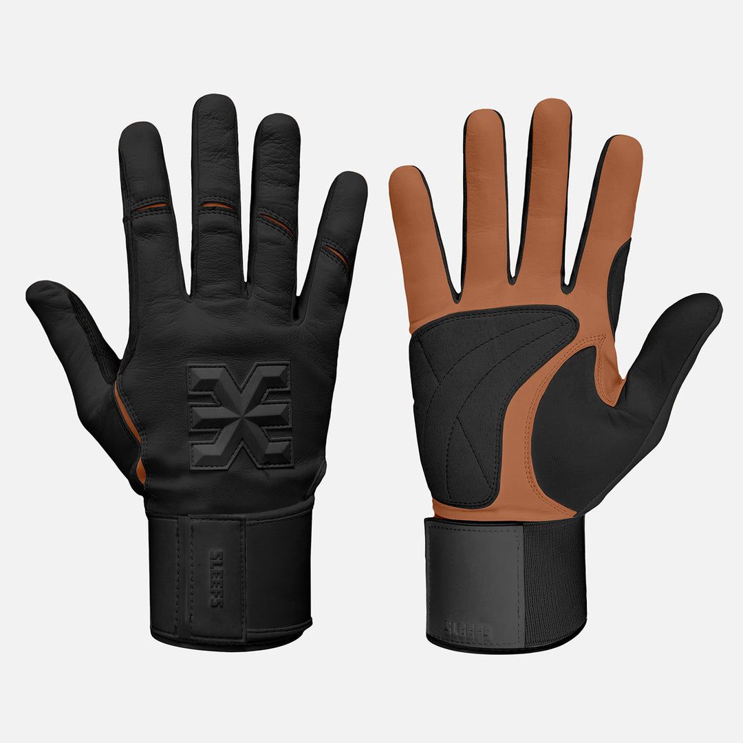 Black Baseball Batting Gloves