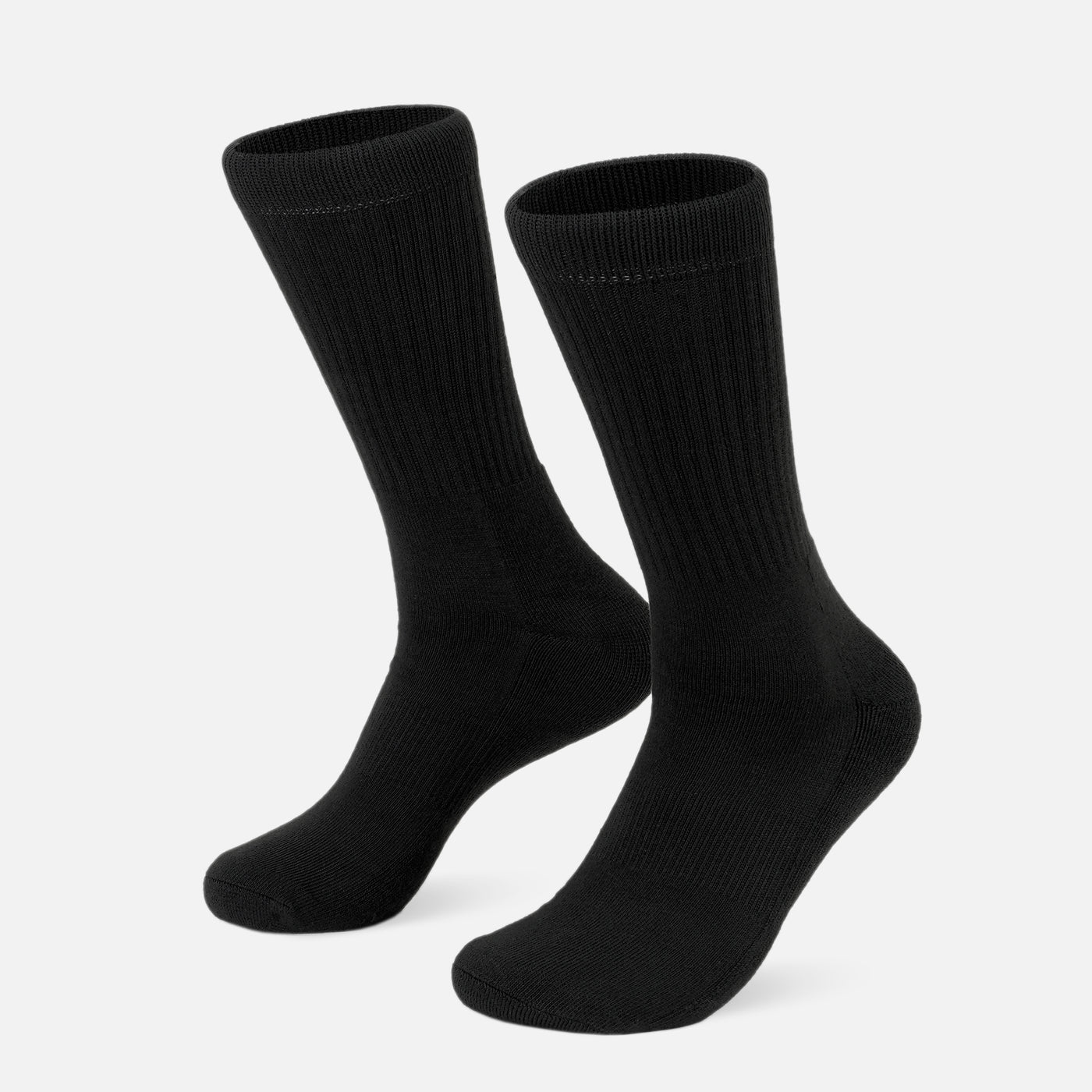 Basic Black Crew Socks