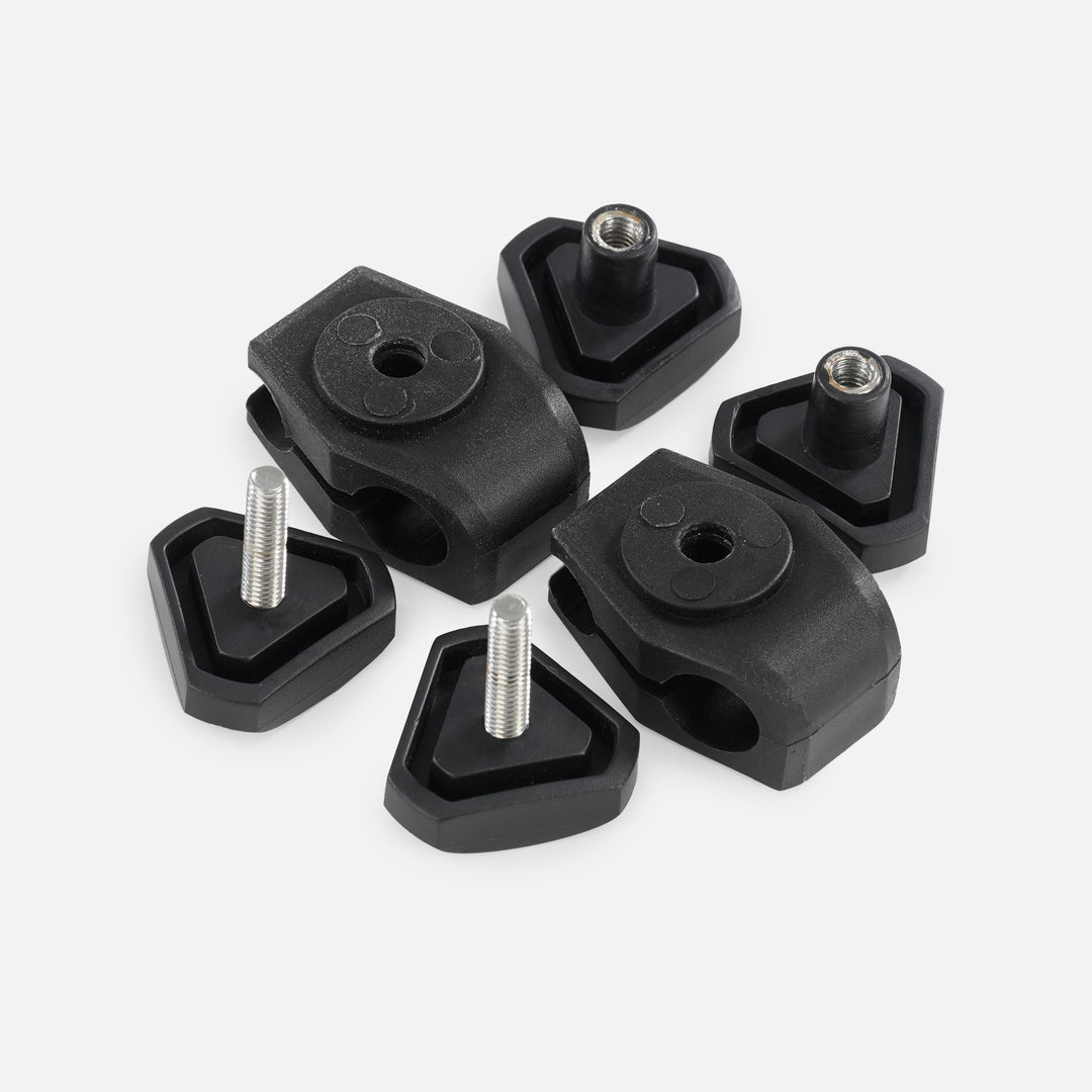 black football helmet hardware Black Football Helmet Visor Quick Clips – SLEEFS