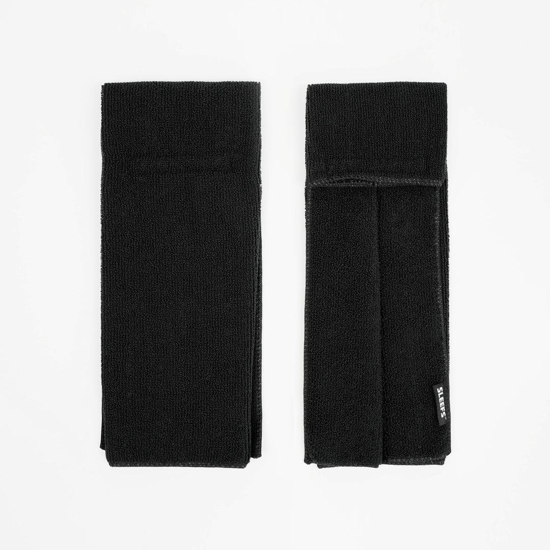 2 Black Football Towels Bundle