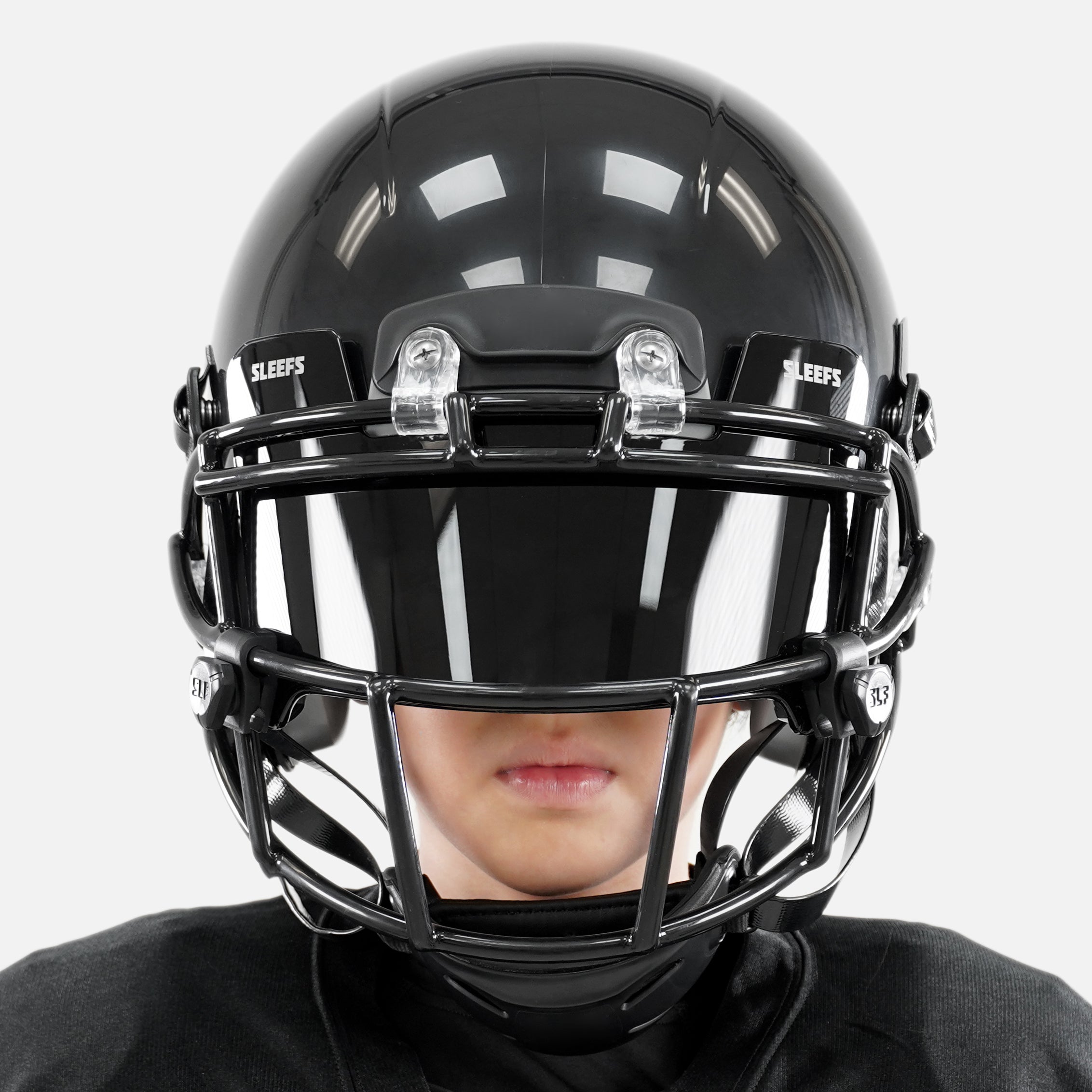 Sleefs Black Helmet Eye-Shield Color Tinted Visor for Kids