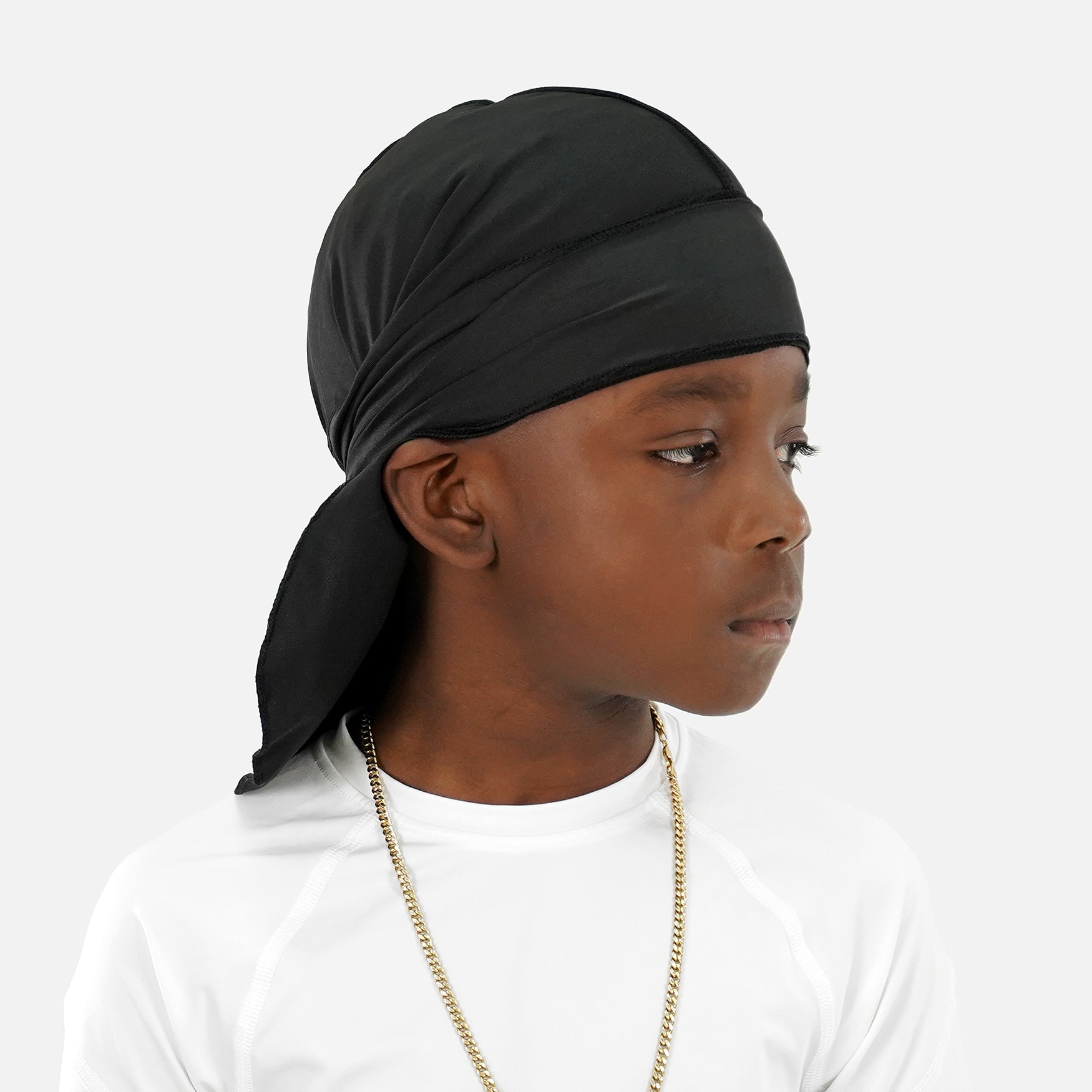 Basic Black Kids Sports Durag – SLEEFS