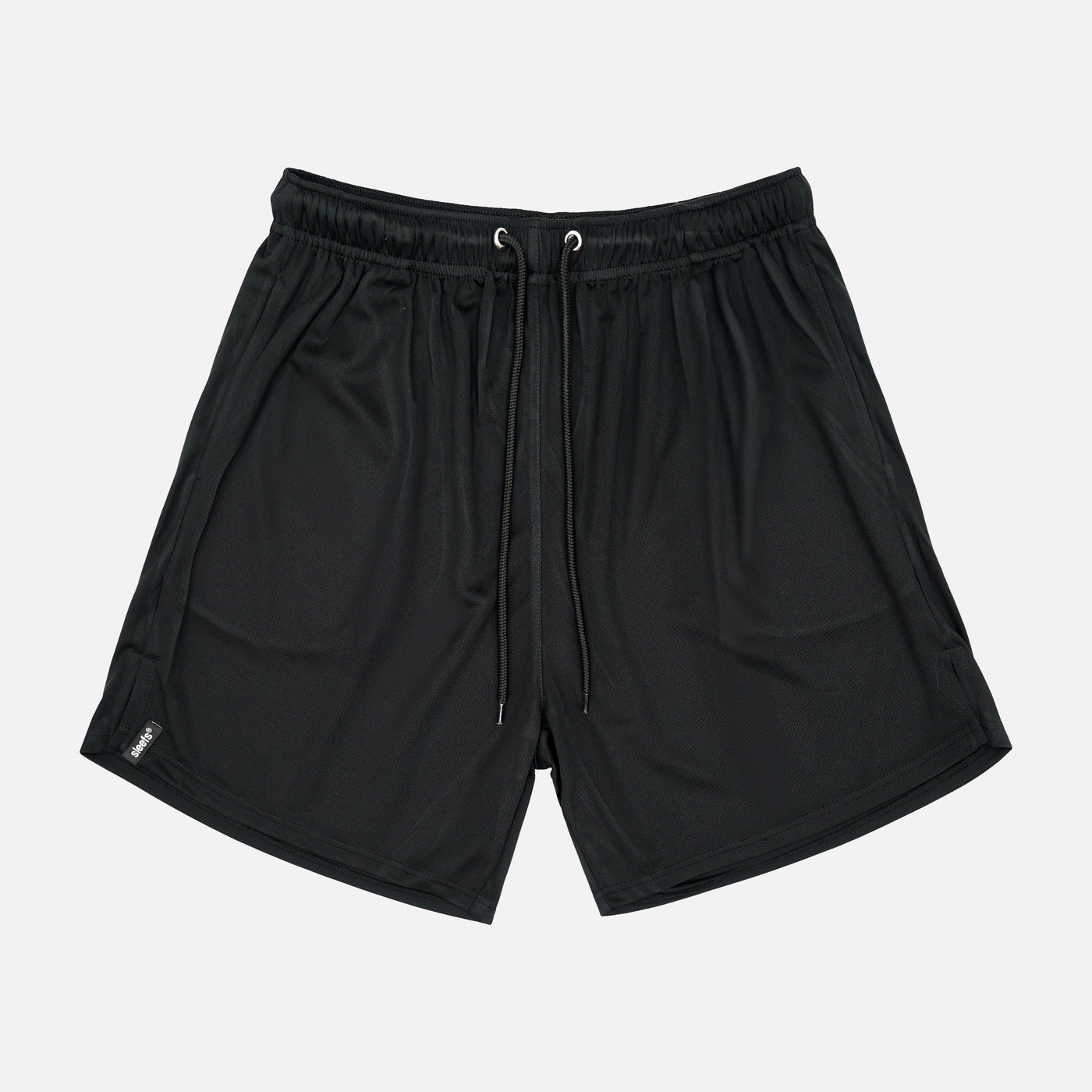 Basic Black Relaxed Shorts - 8&quot;