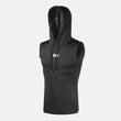 Basic Black Sleeveless Compression Hoodie