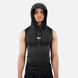 Basic Black Sleeveless Compression Hoodie