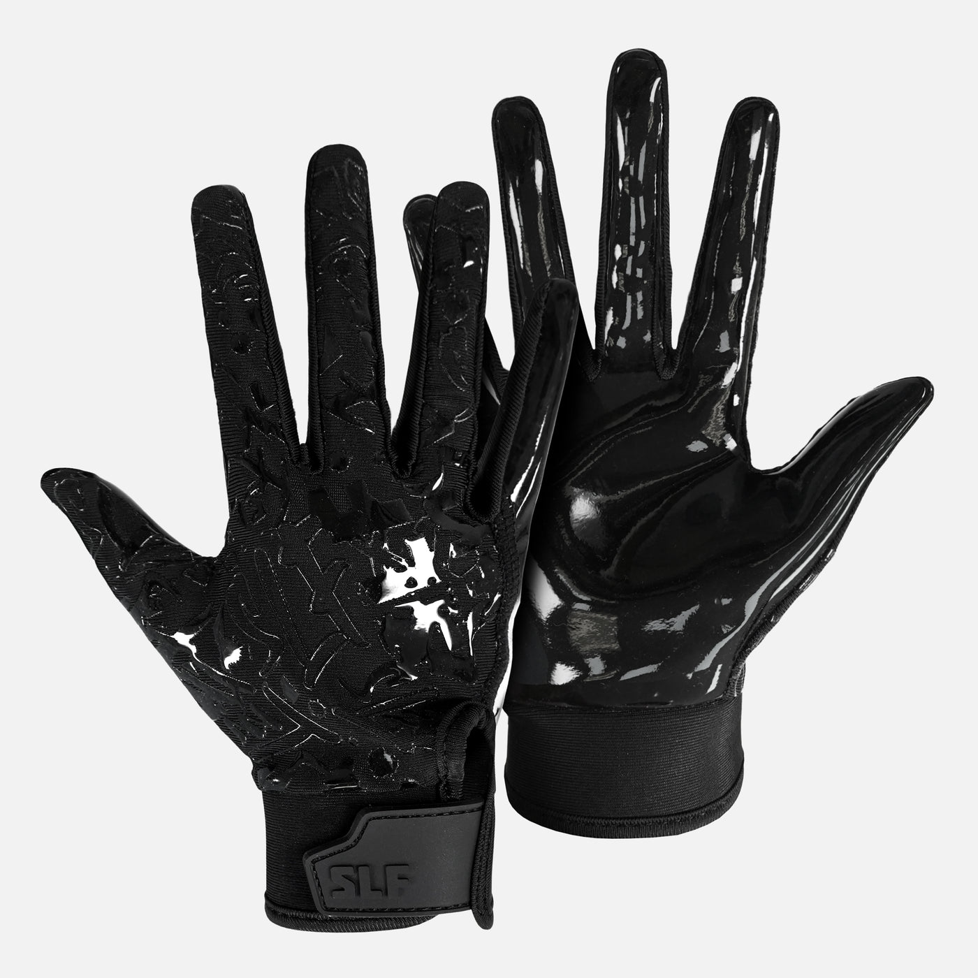 Basic Black Sticky Football Receiver Gloves for Women