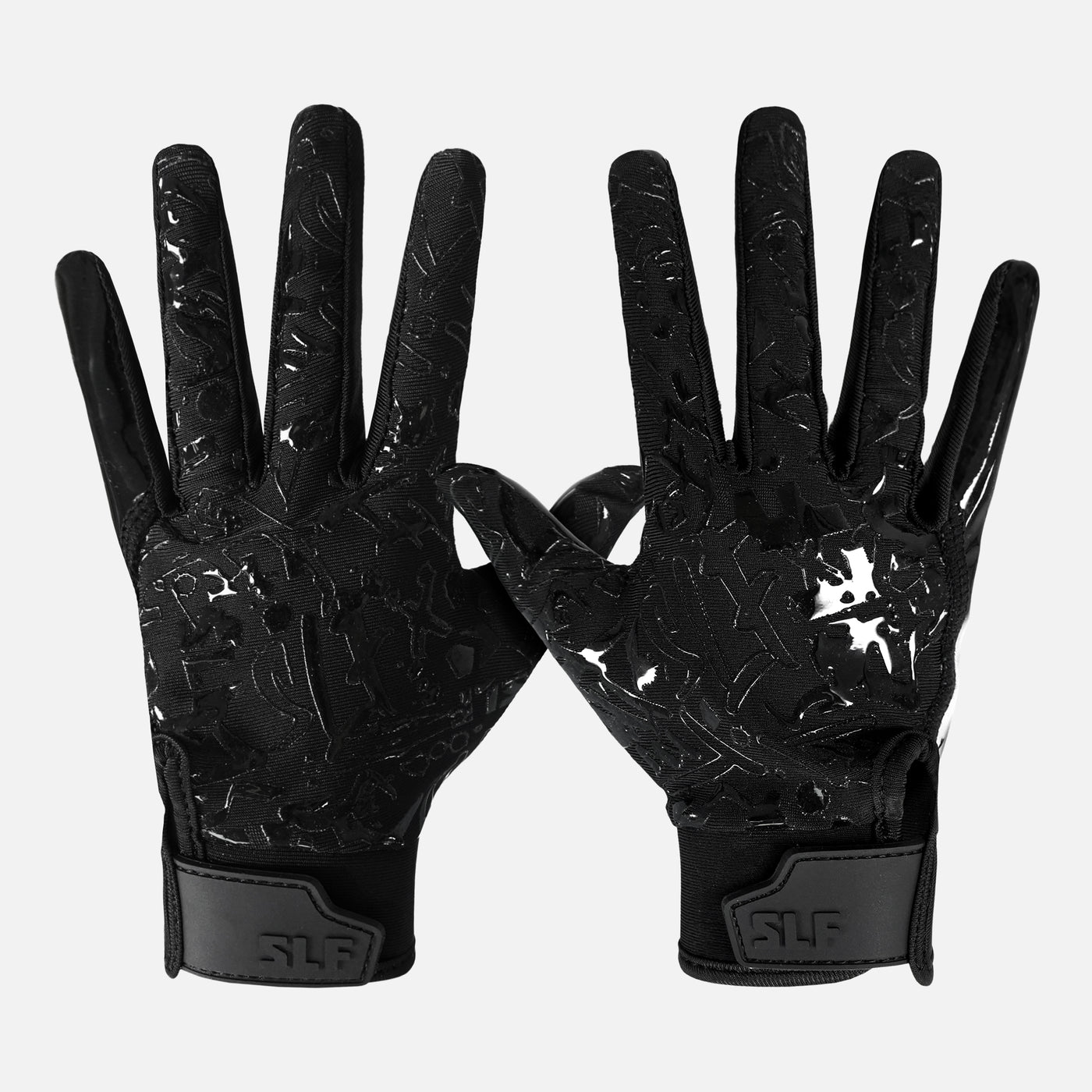 Basic Black Sticky Football Receiver Gloves for Women