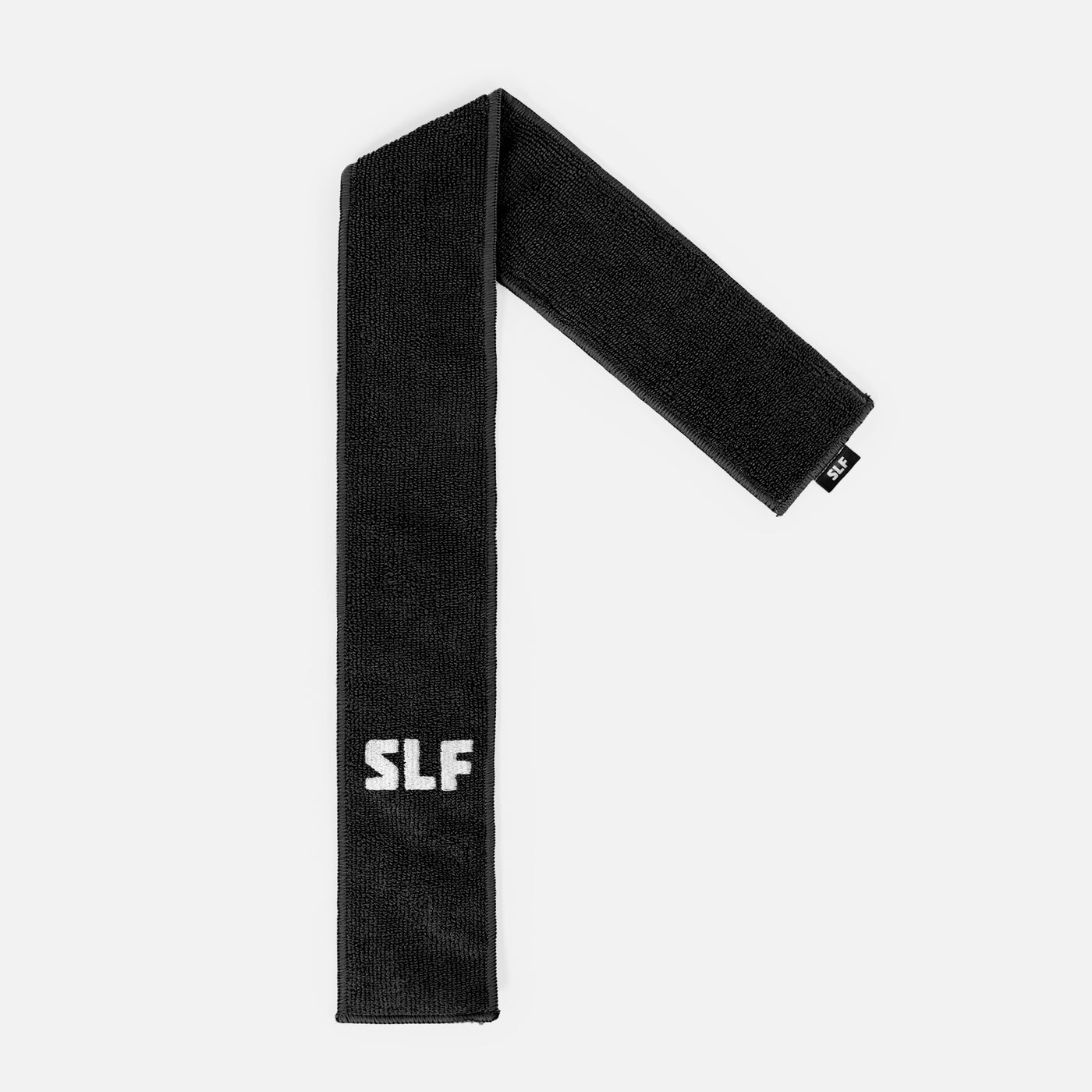 Basic Black Thin Football Towel with Logo