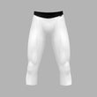 Basic White 3/4 Tights for men