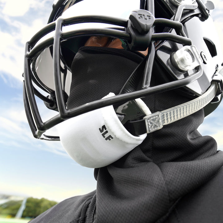 3 White Chin Strap Cover Bundle