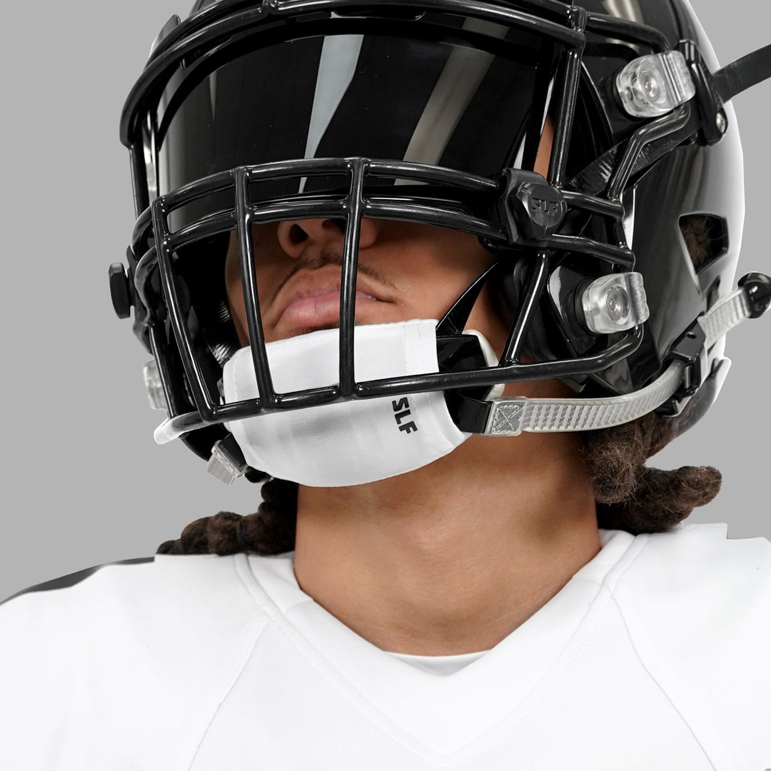 3 White Chin Strap Cover Bundle