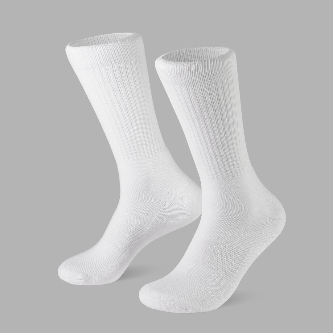 White Crew Socks