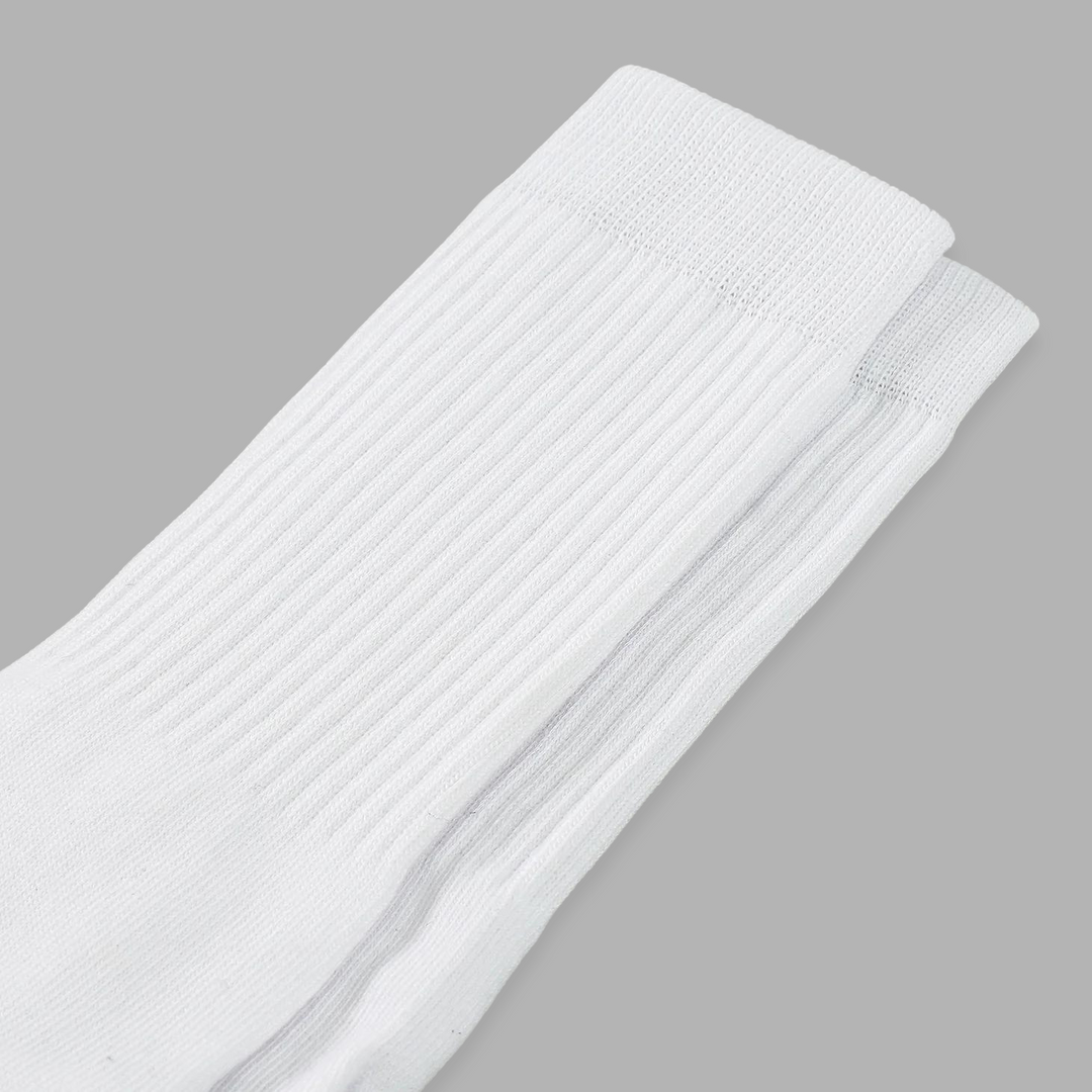 White Crew Socks