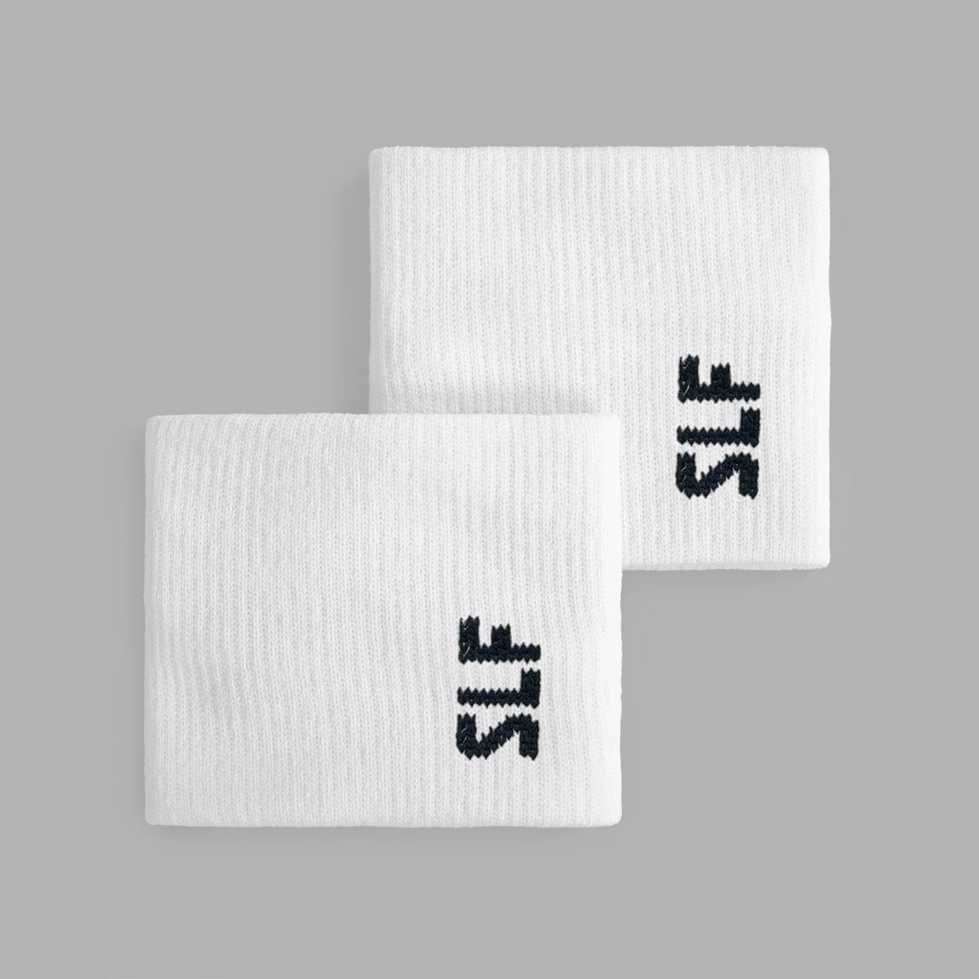 White Drip Wristbands (Pair) - Big