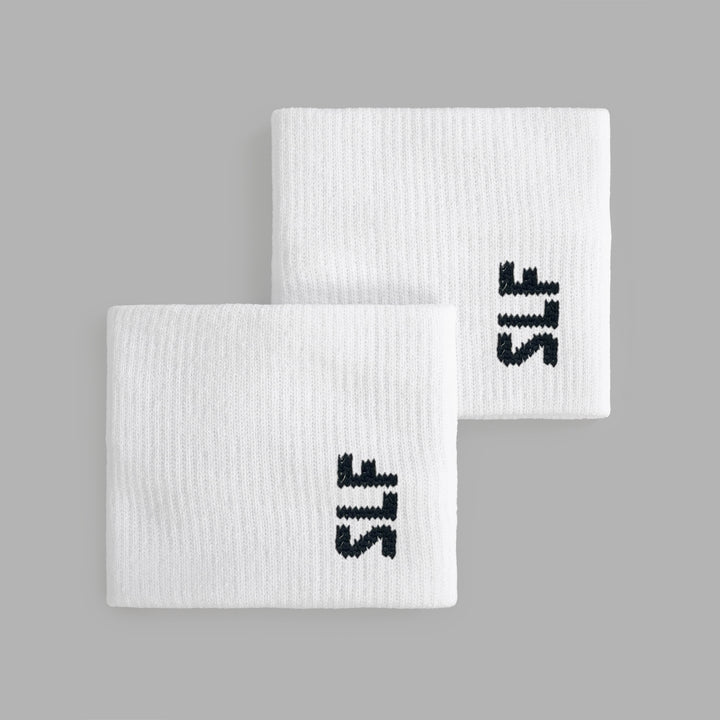 White Drip Wristbands (Pair) - Big