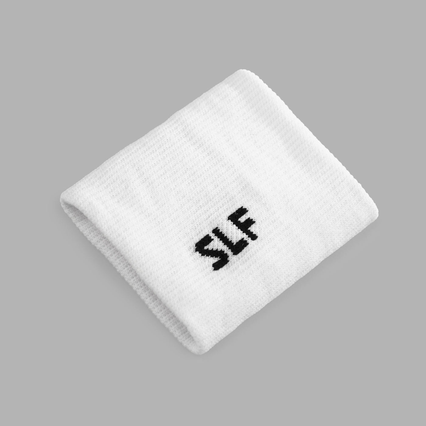 Basic White Drip Wristband with Logo (Single)