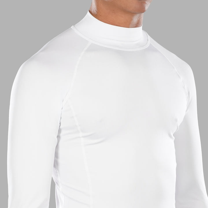 White Dry Fit Turtle Neck Tee