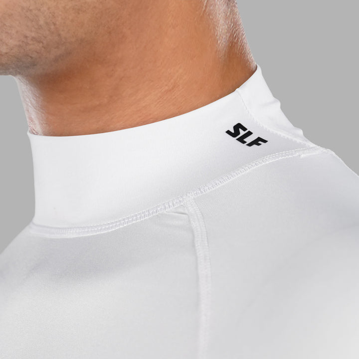 White Dry Fit Turtle Neck Tee