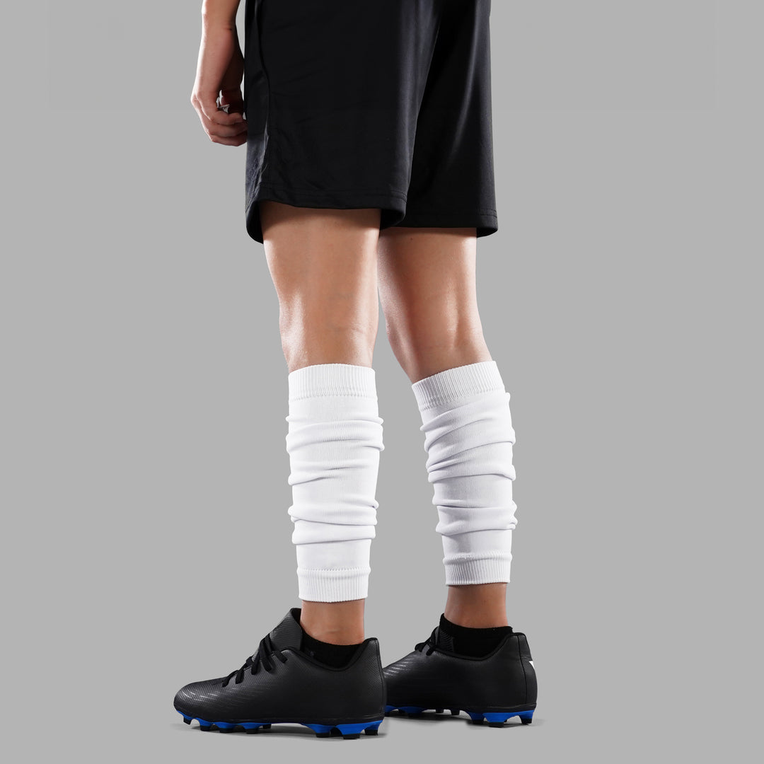 White Kids Scrunchie Leg Sleeves