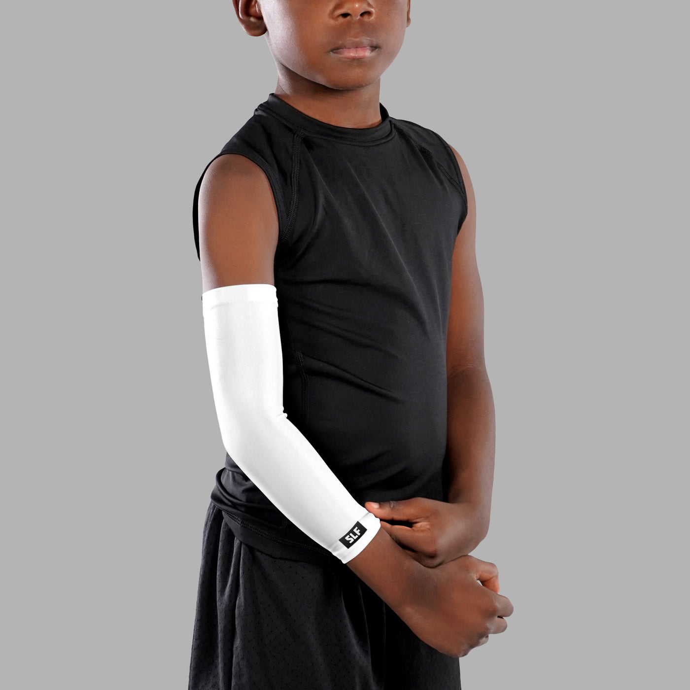 Basic White Kids Arm Sleeve