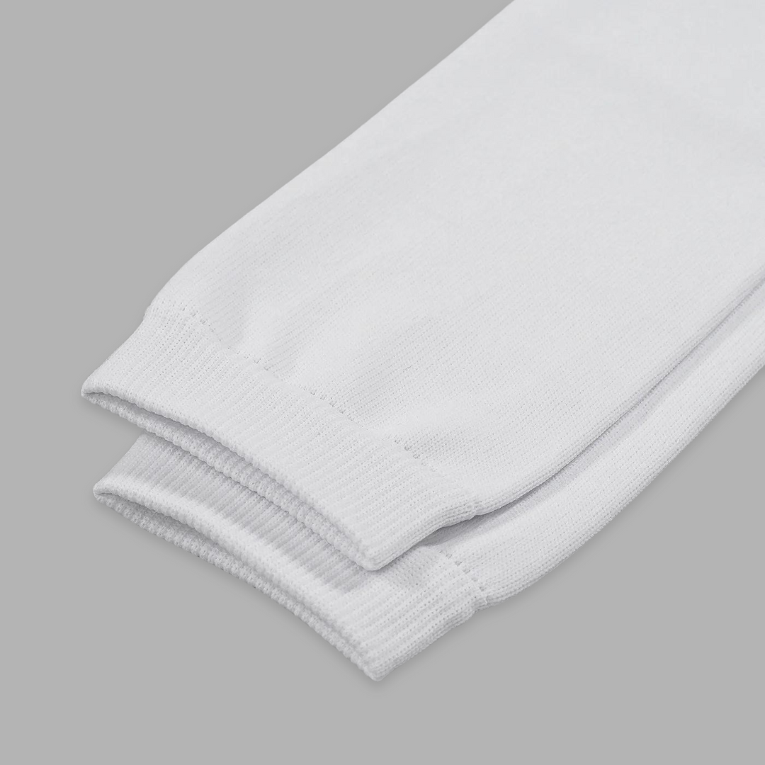 White Kids Scrunchie Leg Sleeves