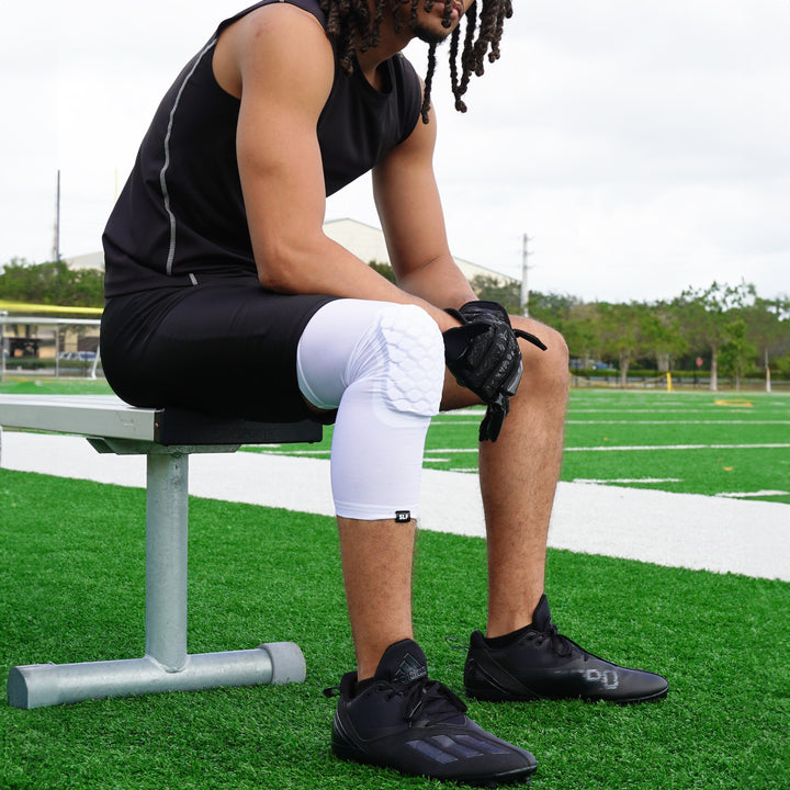 Ha Ha Ha White Knee Pad
