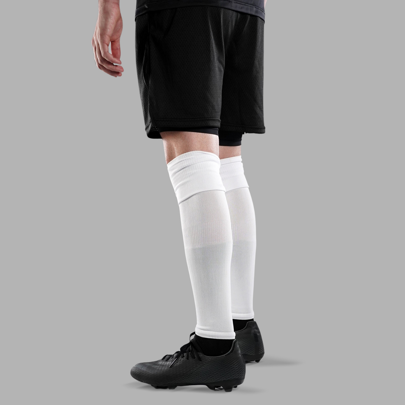 Basic White Long Soccer Leg Sleeves