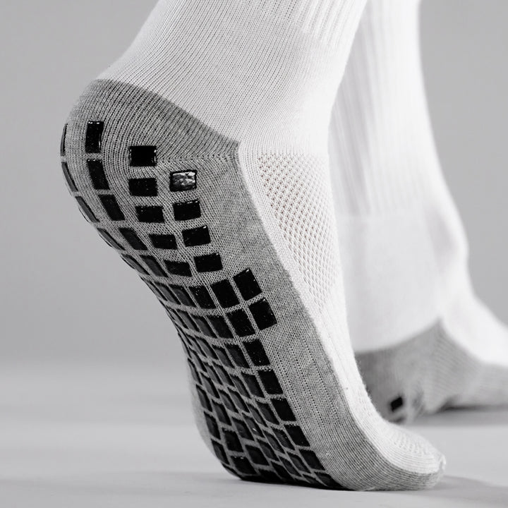 White Performance Kids Grip Socks