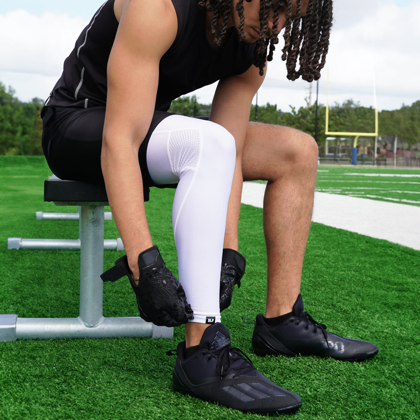 Hue Yellow Football Pro Leg Sleeve