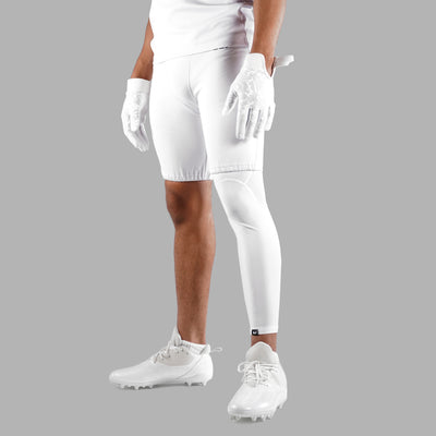 Basic White Football Pro Leg Sleeve