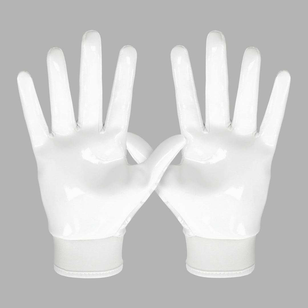 White Sticky Football Receiver Gloves for Women